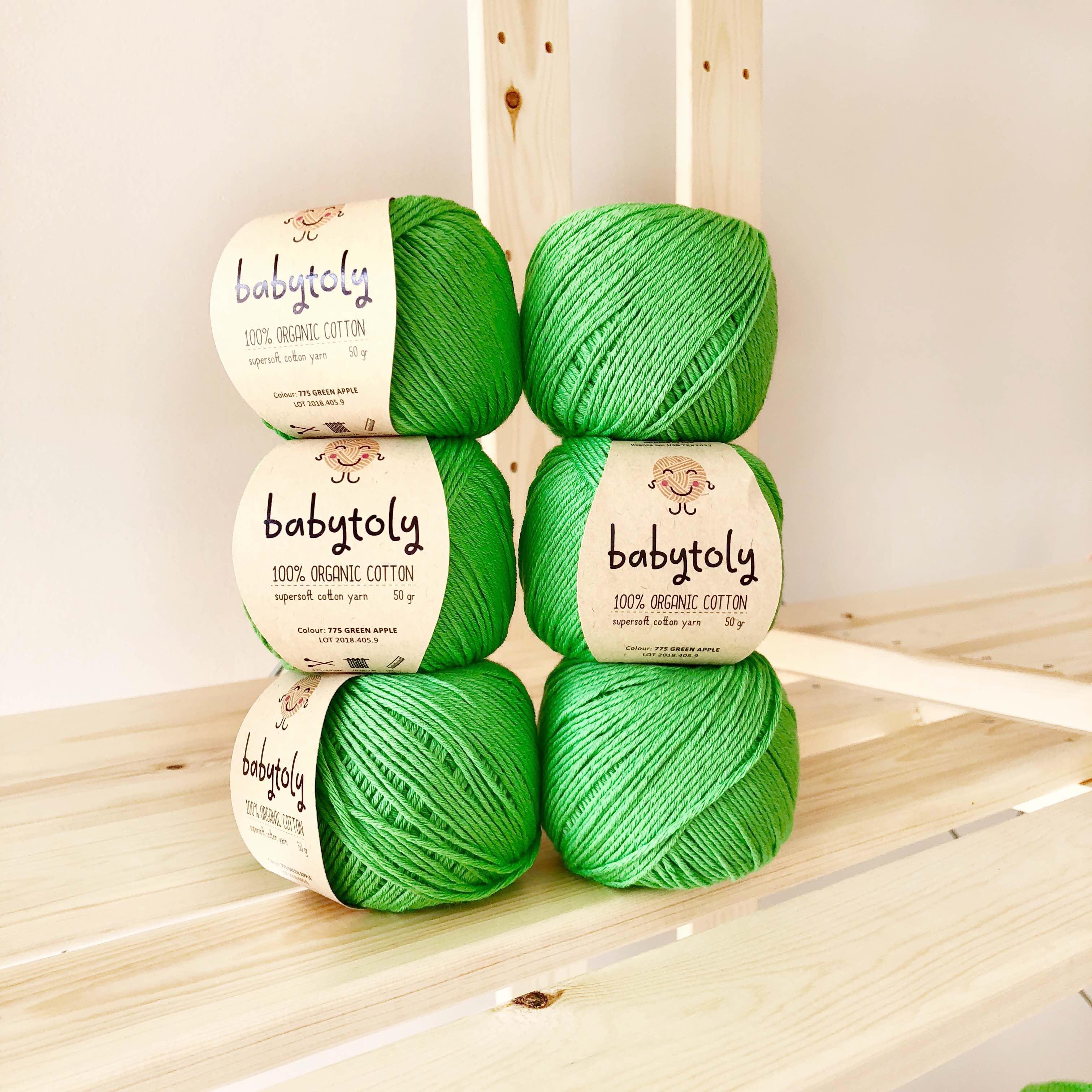 Organic Cotton Yarn - GREEN APPLE, 775
