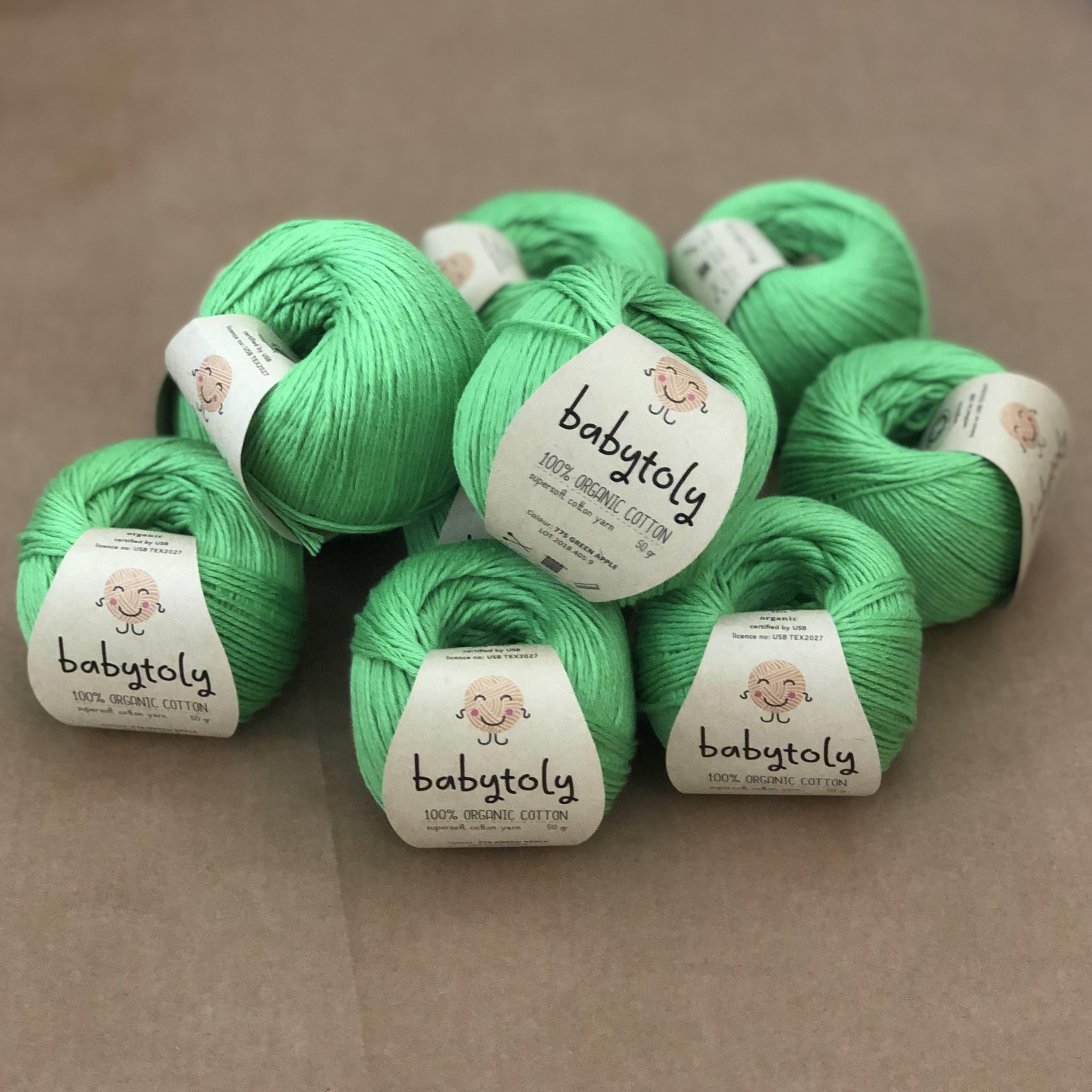 Organic Cotton Yarn - GREEN APPLE, 775