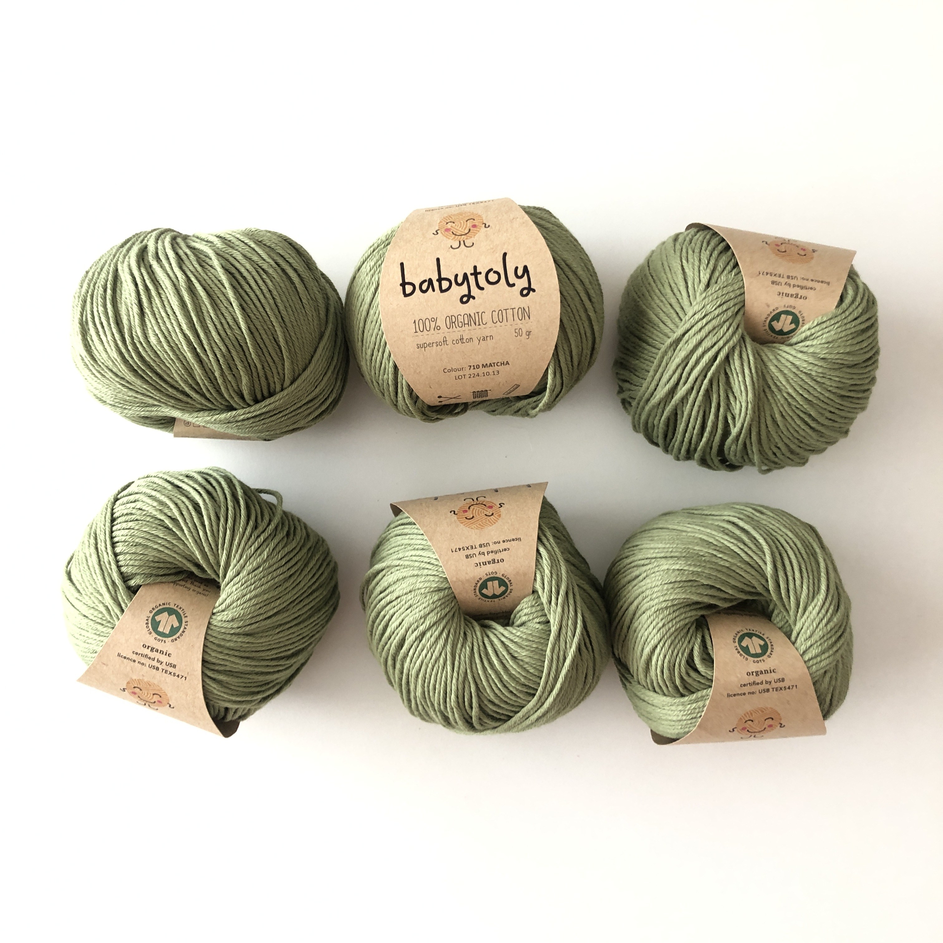 Organic Cotton Yarn - MATCHA, 710