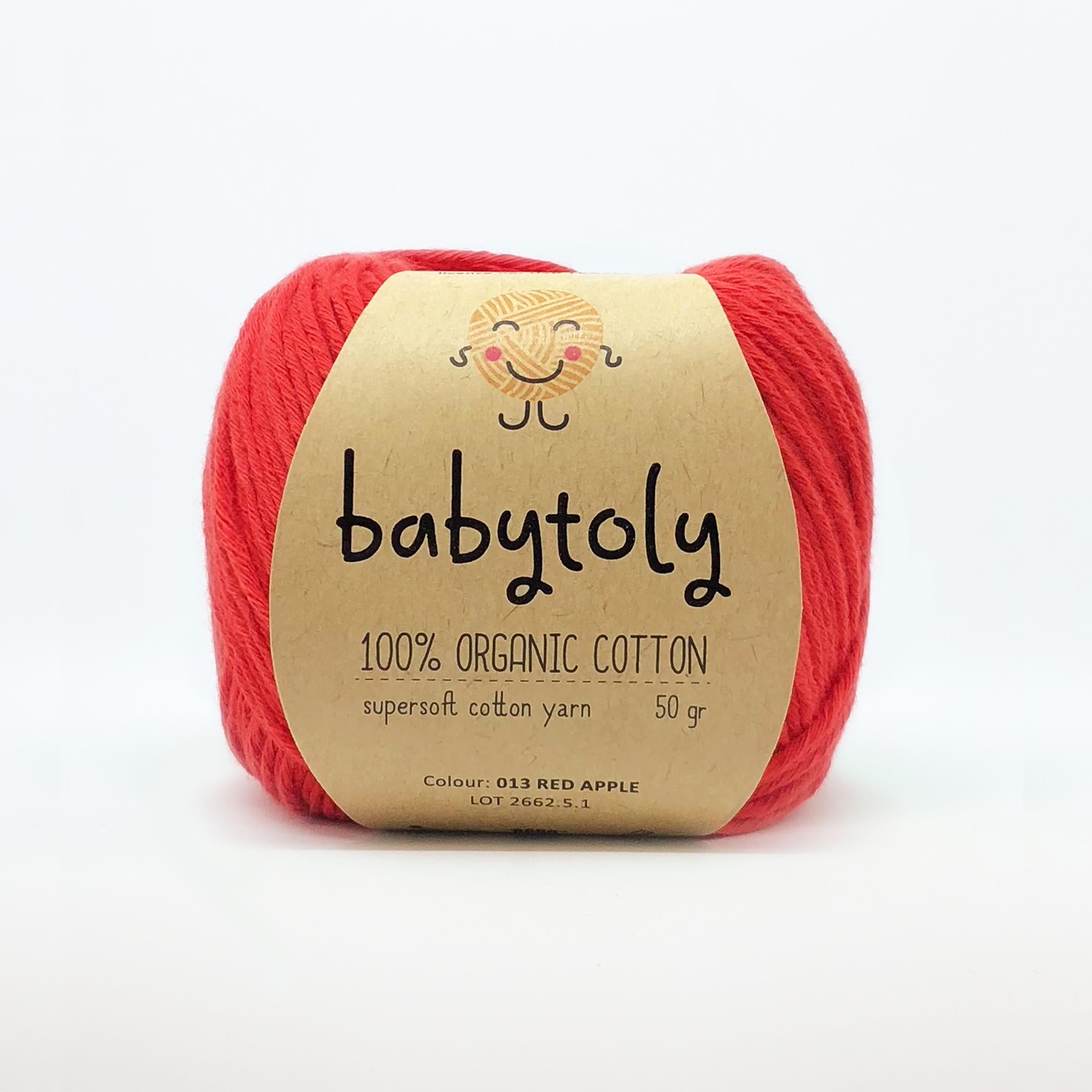 Organic Cotton Yarn - RED APPLE, 013