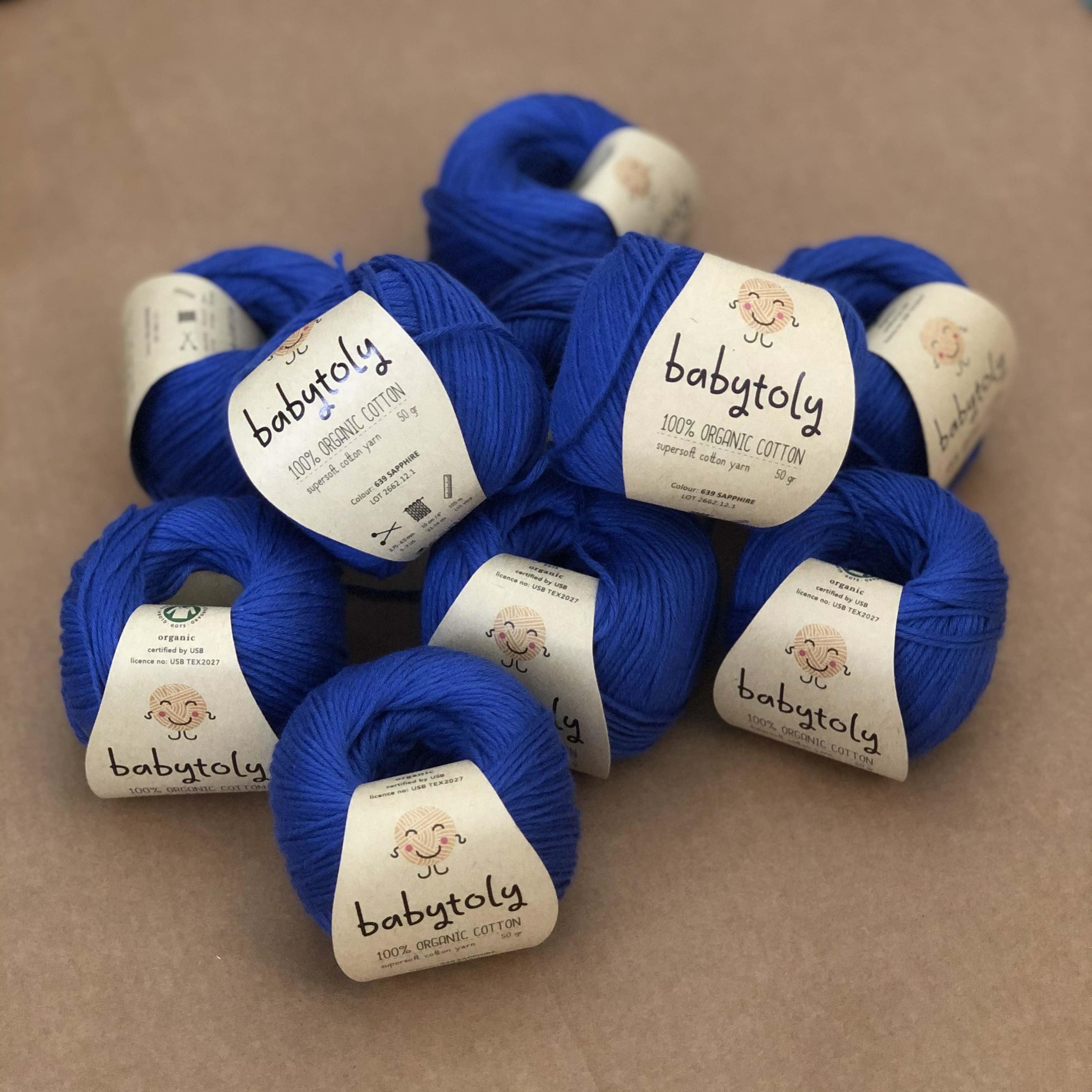 Organic Cotton Yarn - SAPPHIRE, 639