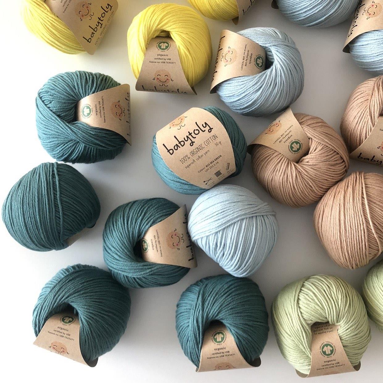 Organic Cotton Yarn - SEA GREEN, 815