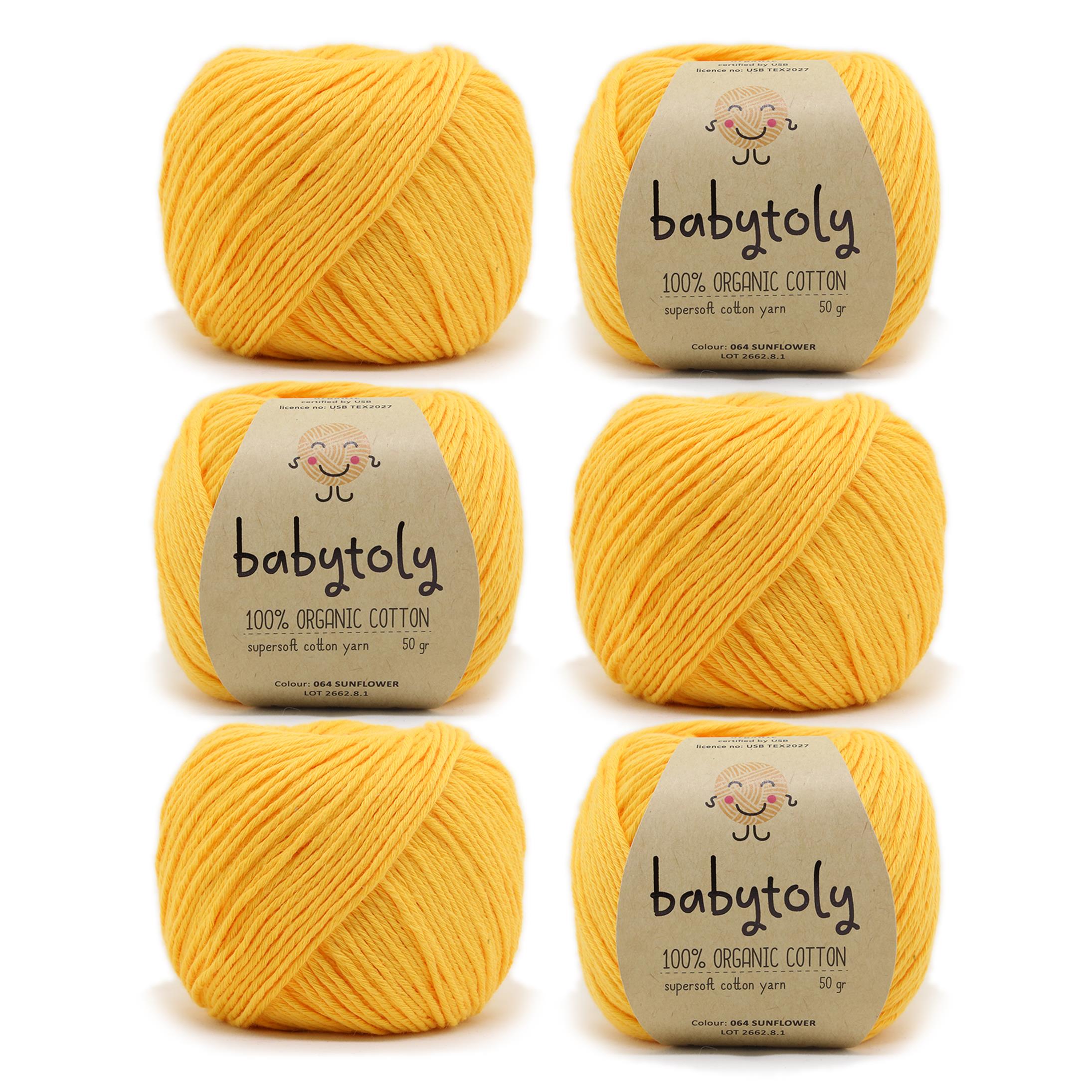 Organic Cotton Yarn - SUNFLOWER, 064