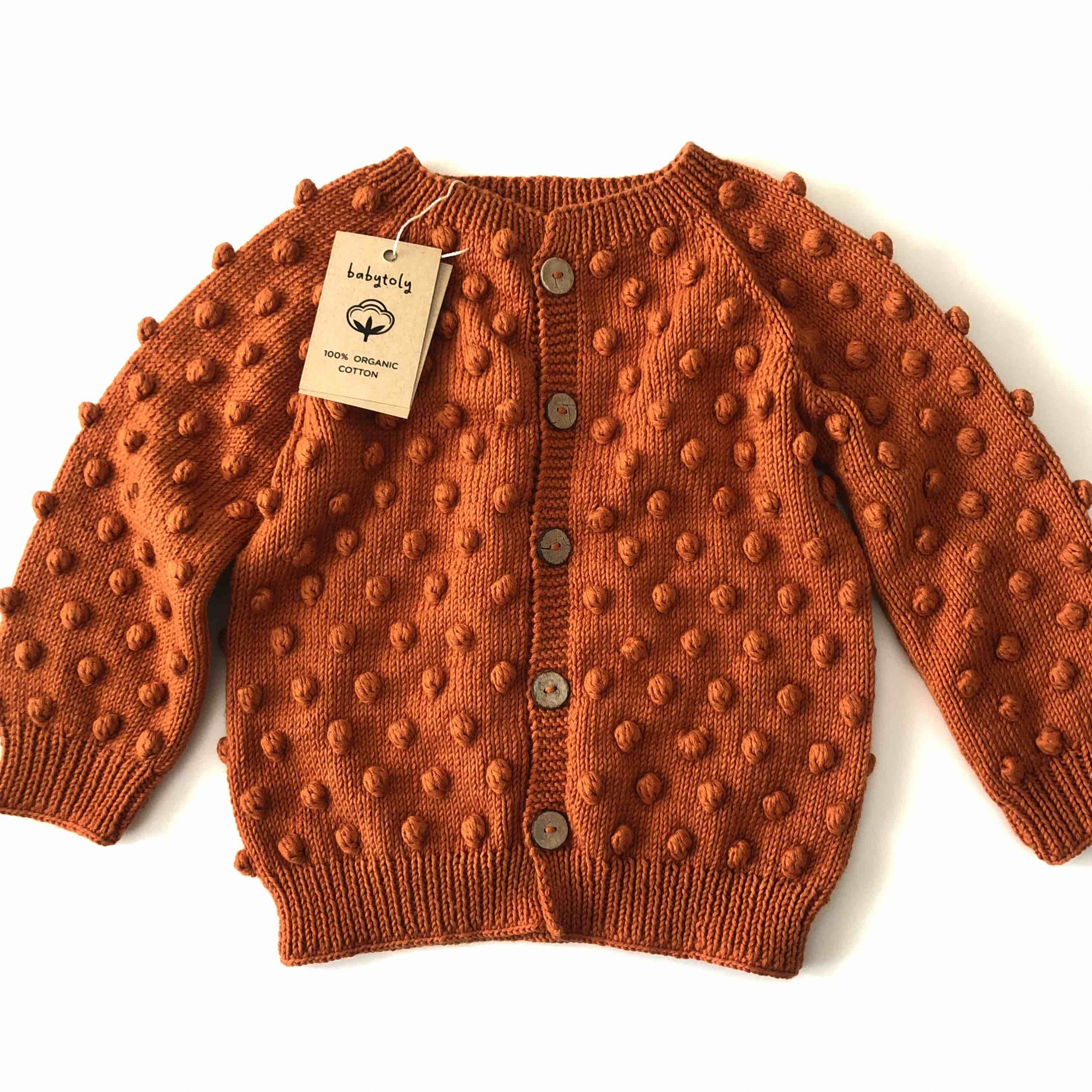 Popcorn Cardigan, Cinnamon