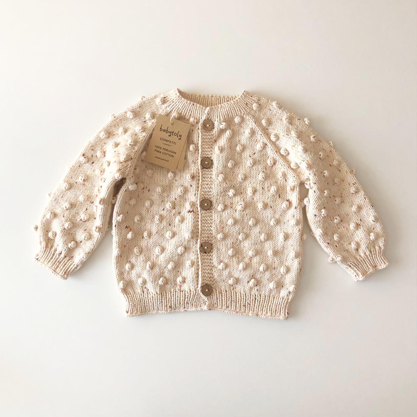 Popcorn Cardigan, Exclusive confetti - Pumpkin Spice