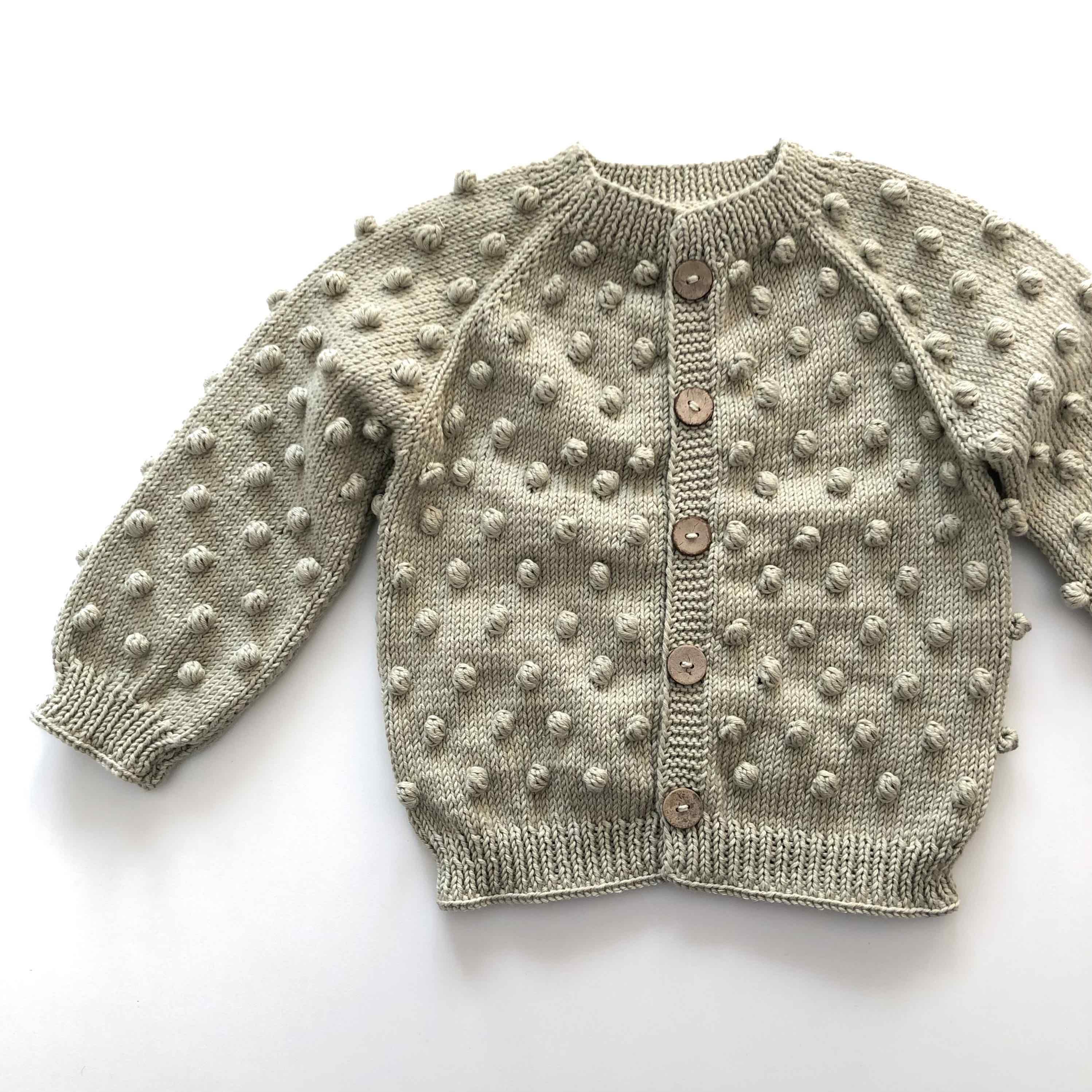 Popcorn Cardigan, Seaweed