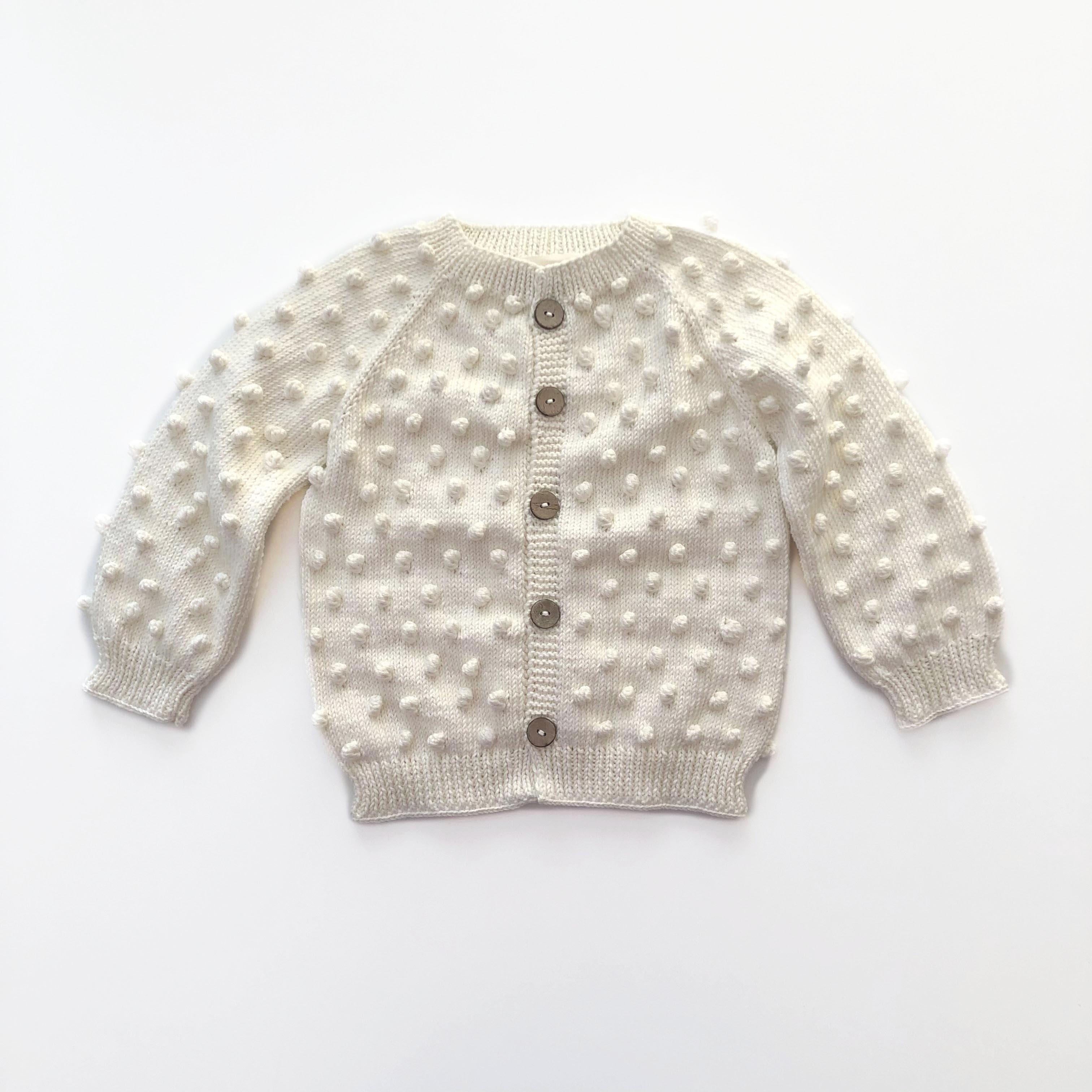Popcorn Cardigan, Snow