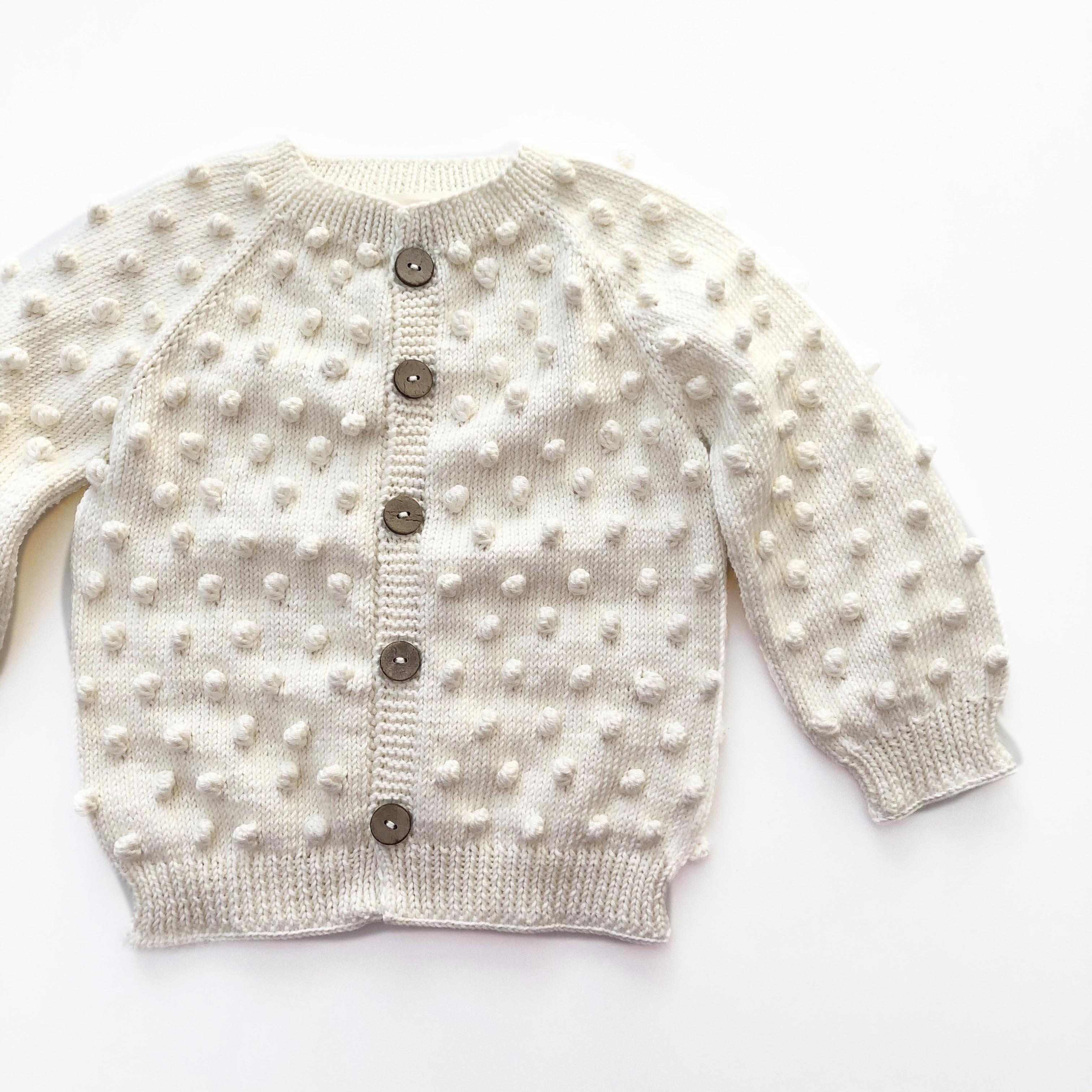 Popcorn Cardigan, Snow