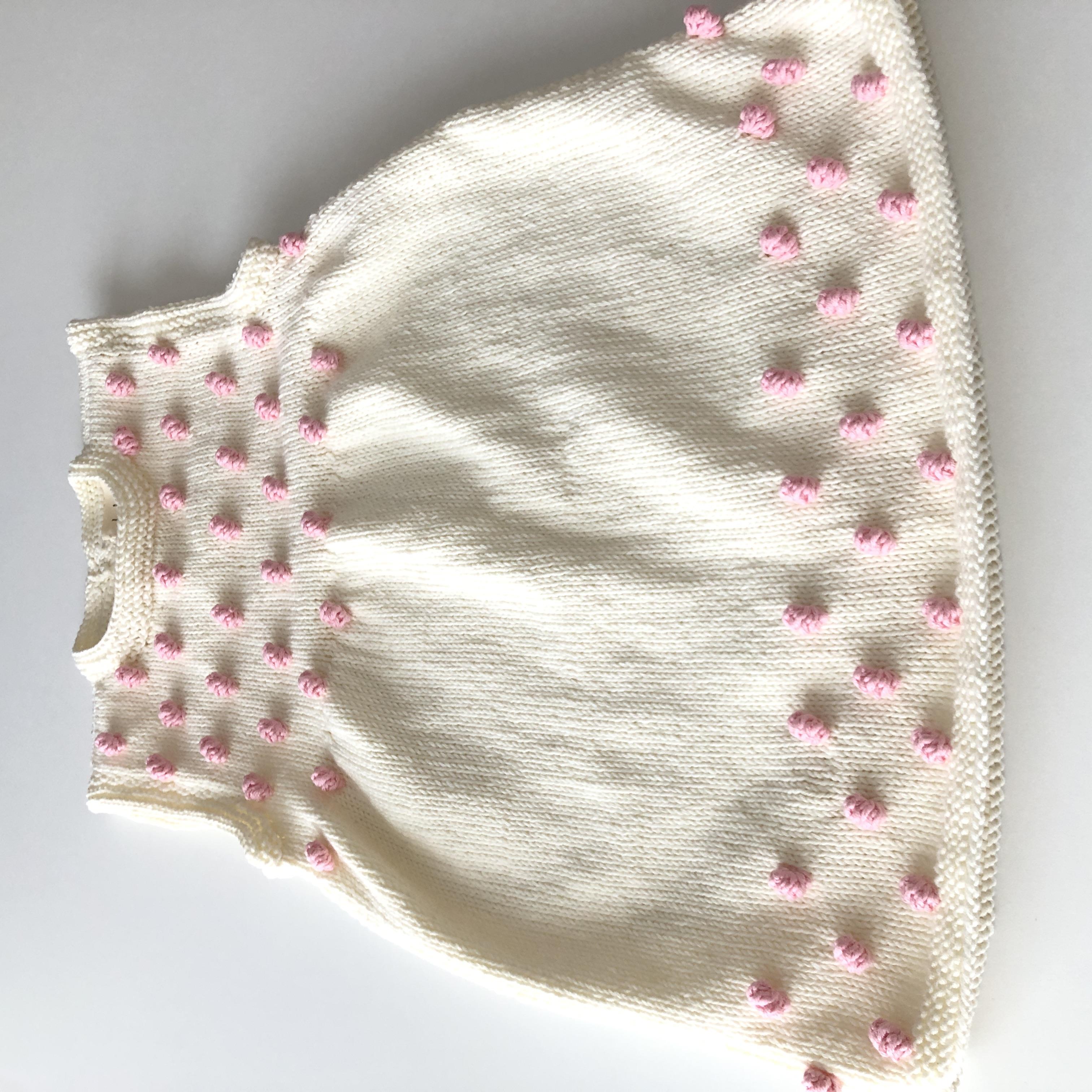 Popcorn Dress, Snow+candy pink
