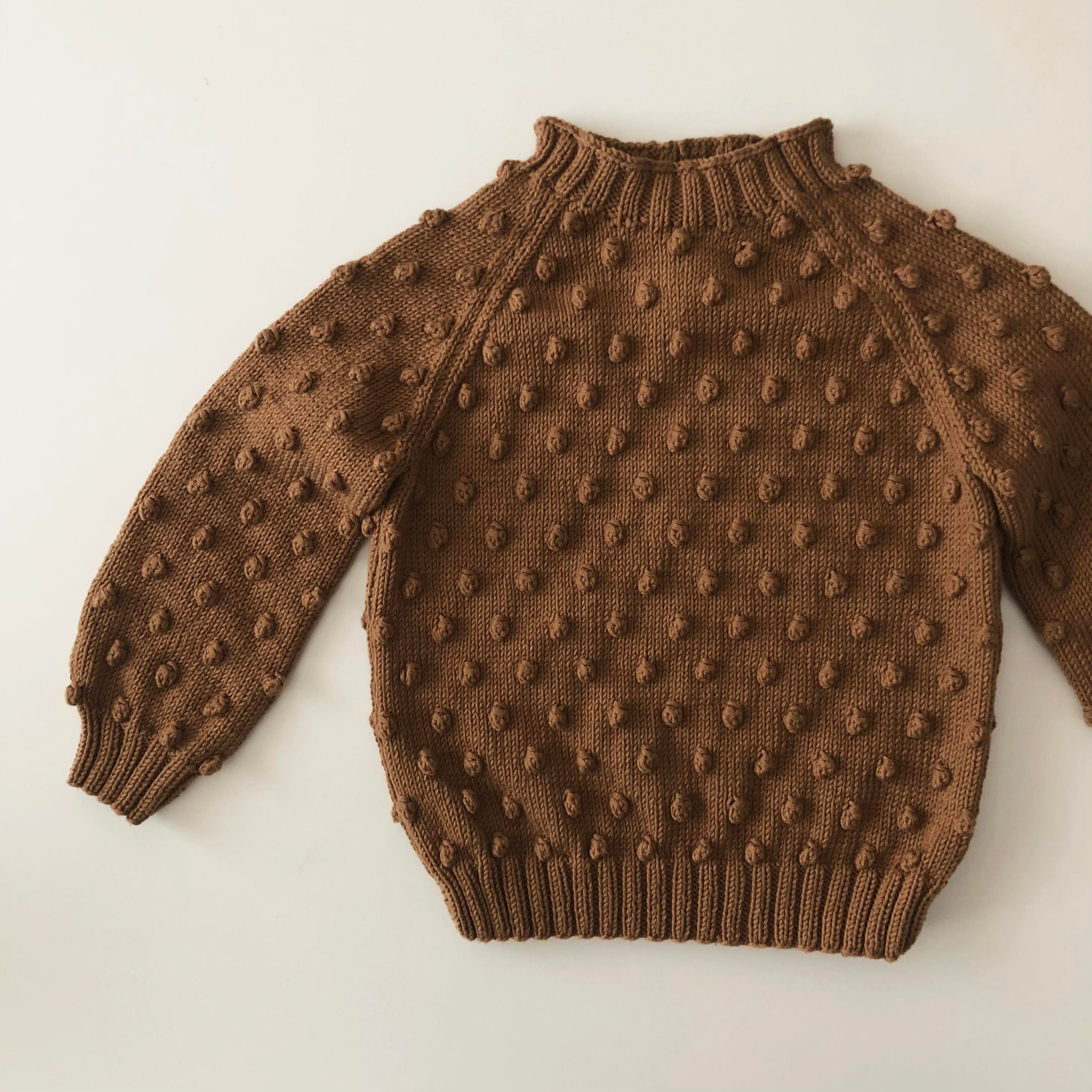 Popcorn Sweater, Camel
