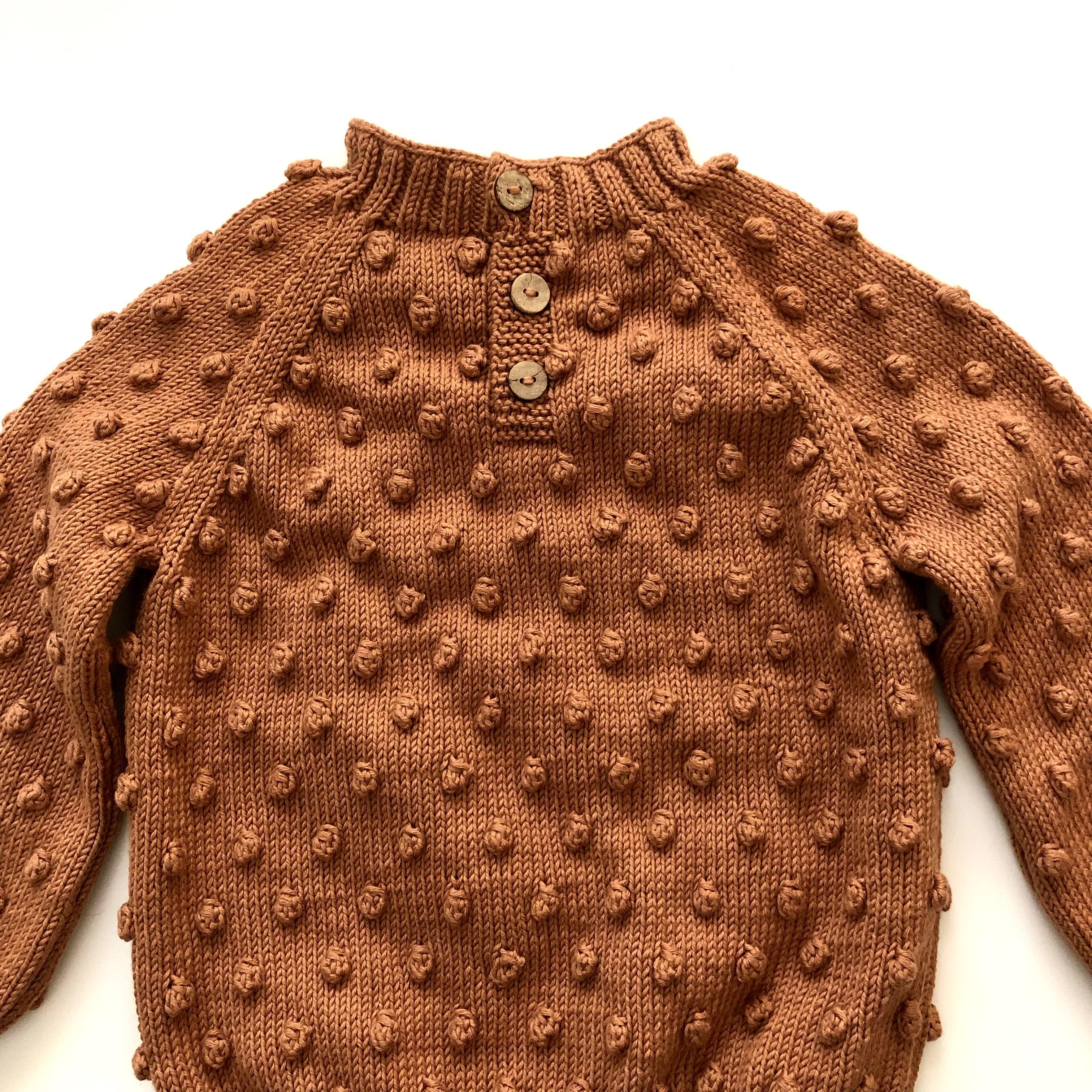 Popcorn Sweater, Terracotta