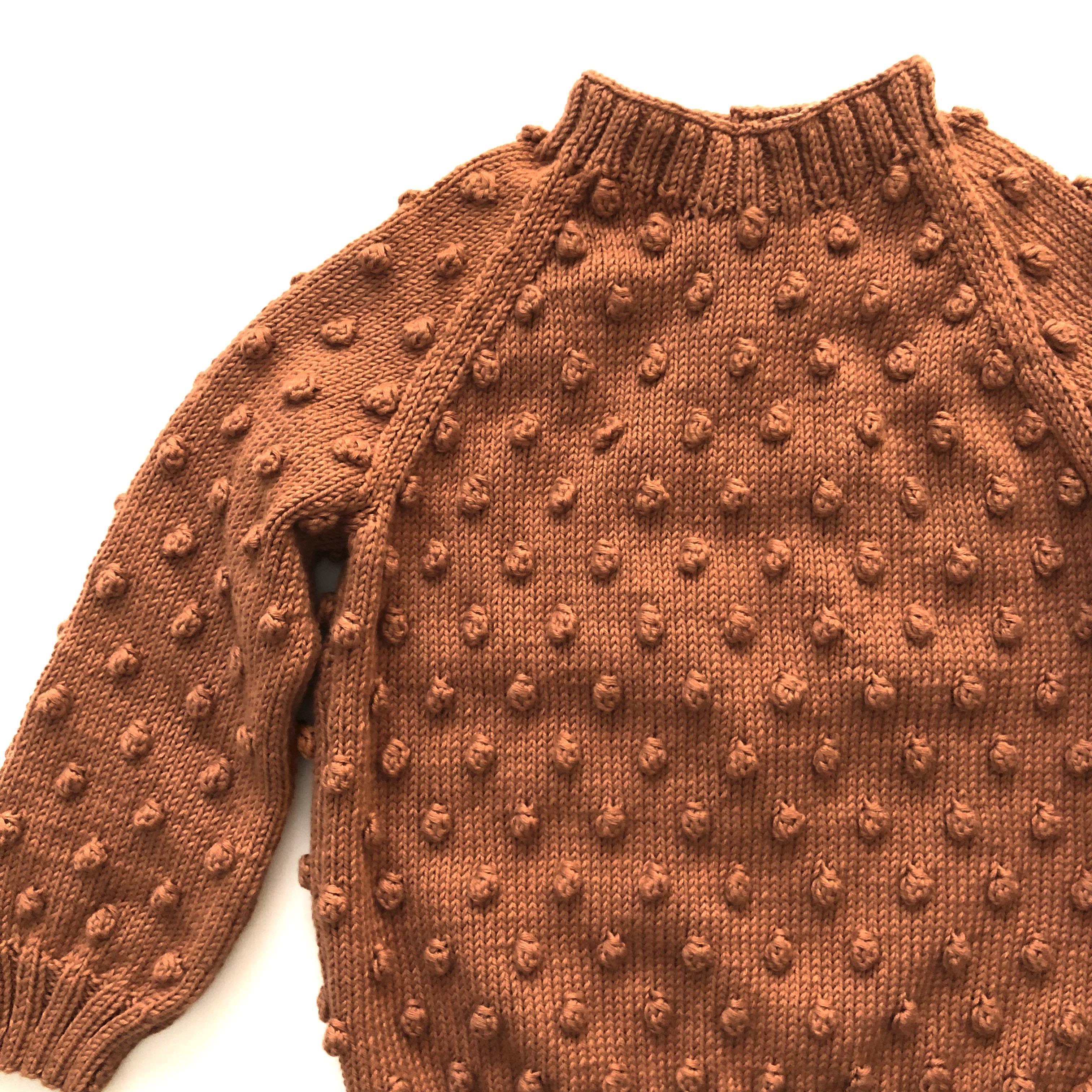 Popcorn Sweater, Terracotta