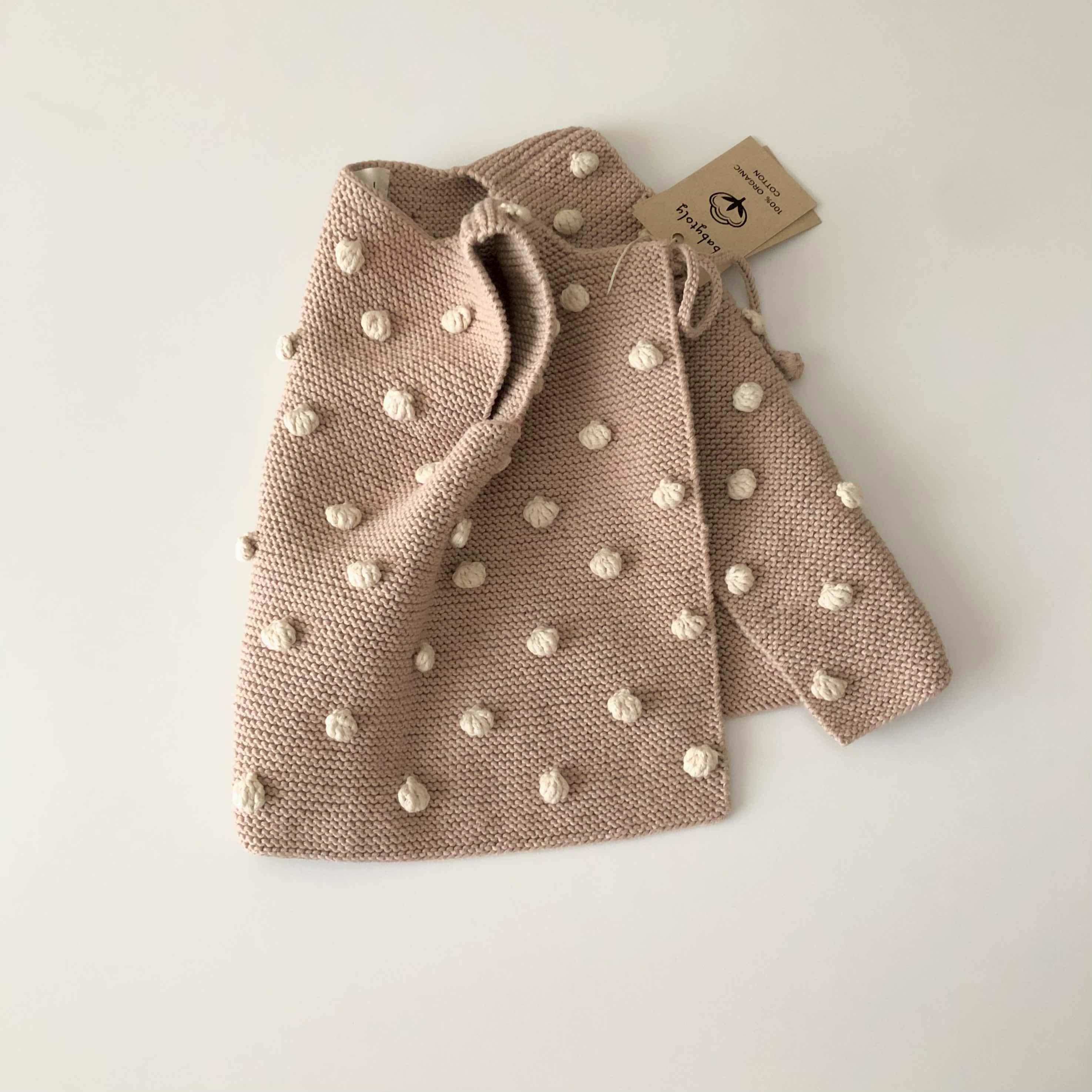 Popcorn Vest, Clay base×Natural popcorns