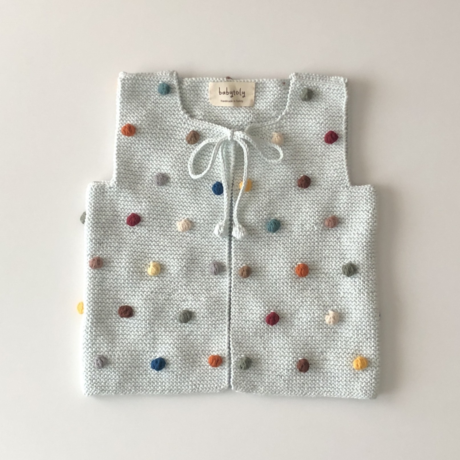 Rainbow Popcorn Vest, Sky