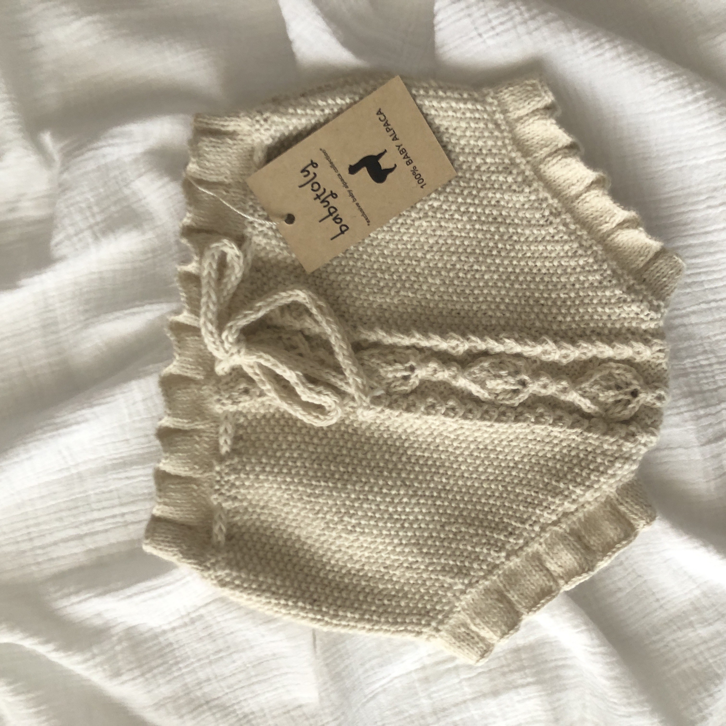 Rococo Bloomer, 100% Baby Alpaca - Natural