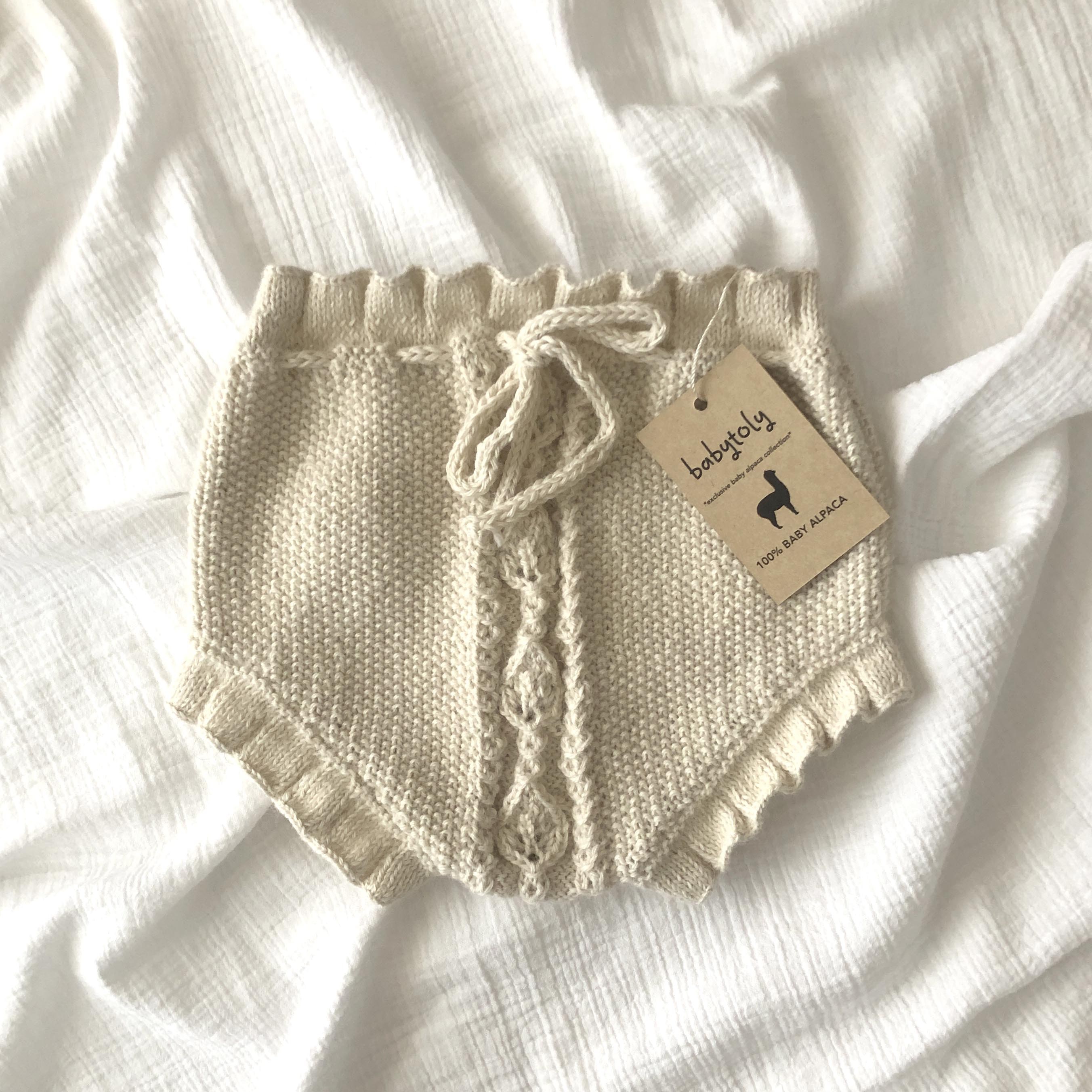 Rococo Bloomer, 100% Baby Alpaca - Natural