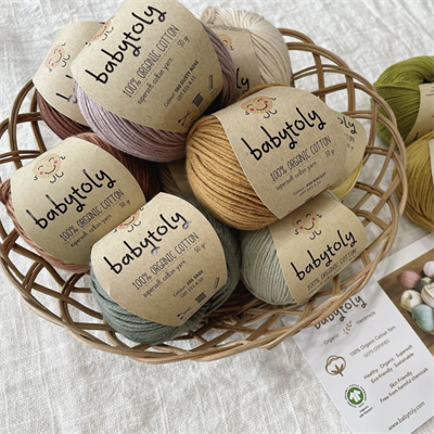 10 Yarn Bundles - Organic Cotton Yarn (choose colors)