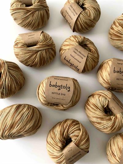 100% Peruvian Pima Cotton Yarn - CARAMEL KETTLE DYE