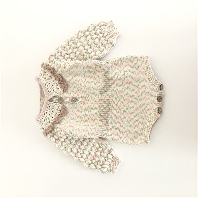 Adele Romper with collar, Exclusive confetti - custom color