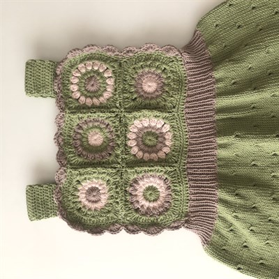 Arende Dress, Matcha base × Powder pink, Taupe