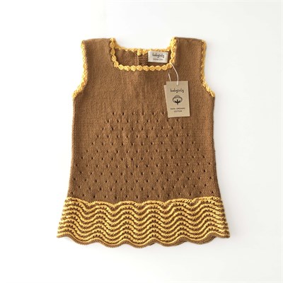Artemis Dress / 2 Color, Biscuit × Sunflower