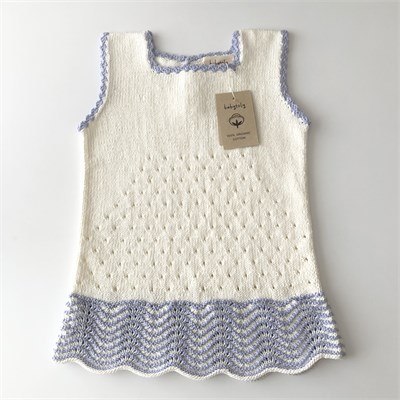 Artemis Dress / 2 Color, Snow × Periwinkle