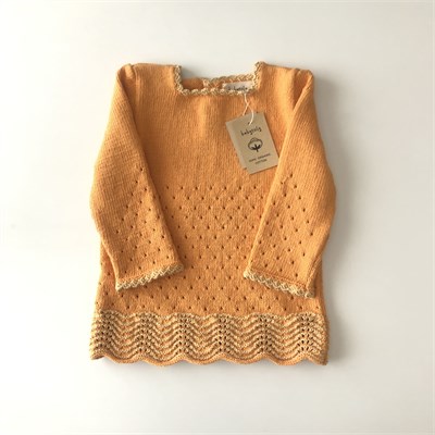 Artemis Dress Long Sleeve / 2 Color, Marigold × Corn
