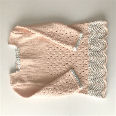 Artemis Dress Long Sleeve / 2 Color, Melon × Sky