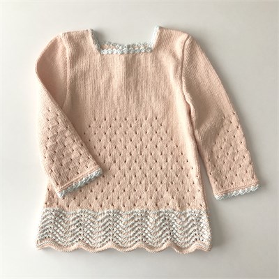 Artemis Dress Long Sleeve / 2 Color, Melon × Sky