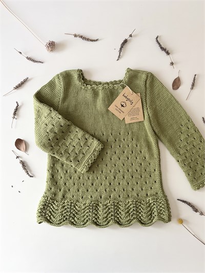 Artemis Dress Long Sleeve, Matcha