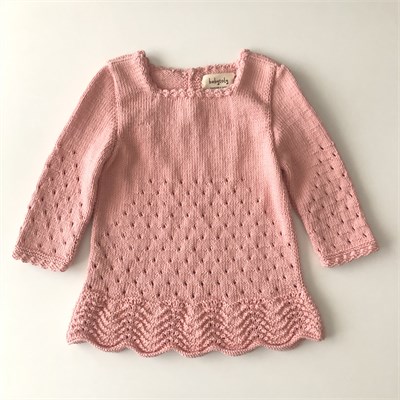 Artemis Dress Long Sleeve, Salmon Pink