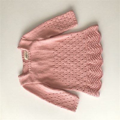 Artemis Dress Long Sleeve, Salmon Pink