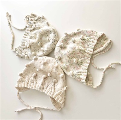 Blossom Popcorn Bonnet, Exclusive Confetti - Pastel Rainbow