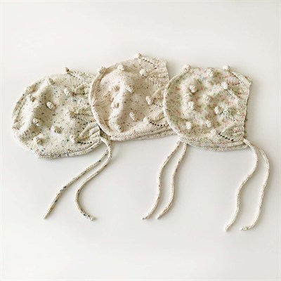 Blossom Popcorn Bonnet, Exclusive Confetti - Pastel Rainbow