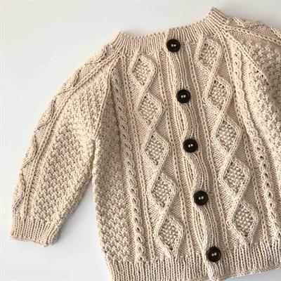 Cable Cardigan, Custom Color