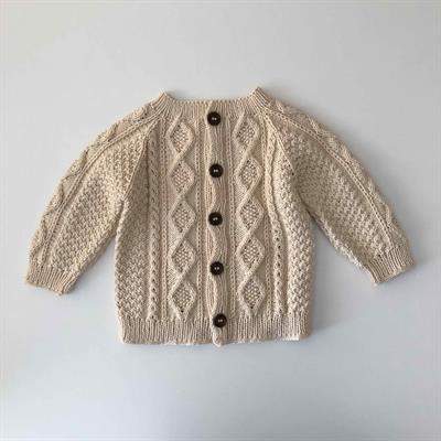 Cable Cardigan, Custom Color