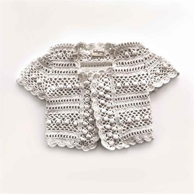 Callie Crochet Vest, Snow