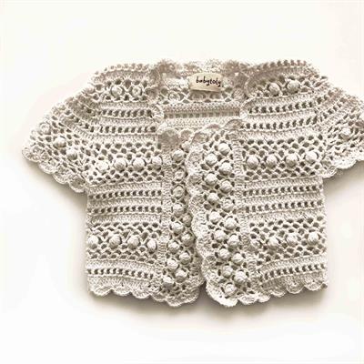 Callie Crochet Vest, Snow