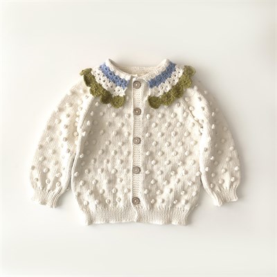 Camille Collar Cardigan, Custom Color