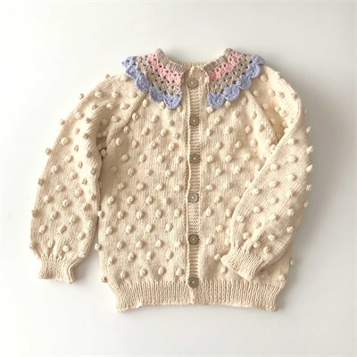 Camille Collar Cardigan, Custom Color