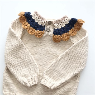 Camille Collar Sweater, Custom Color