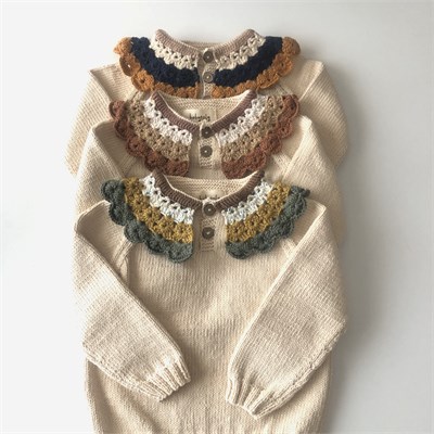 Camille Collar Sweater, Custom Color