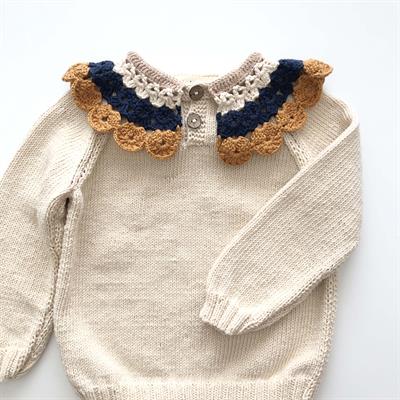 Camille Collar Sweater, Custom Color
