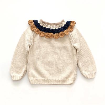 Camille Collar Sweater, Custom Color