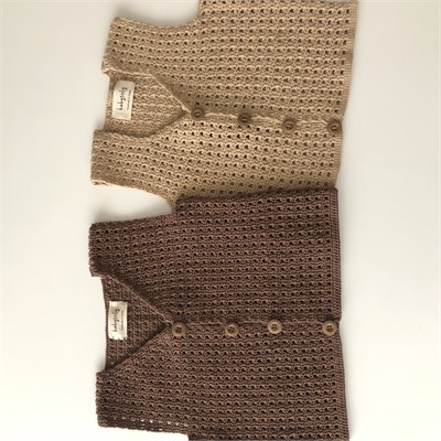 Colin Crochet Vest, Custom Color