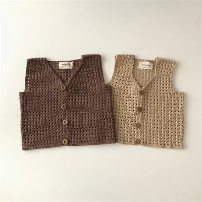 Colin Crochet Vest, Custom Color