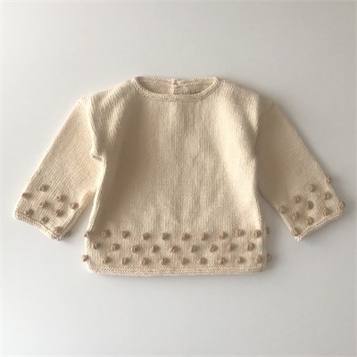 Comfy Popcorn Sweater, Natural