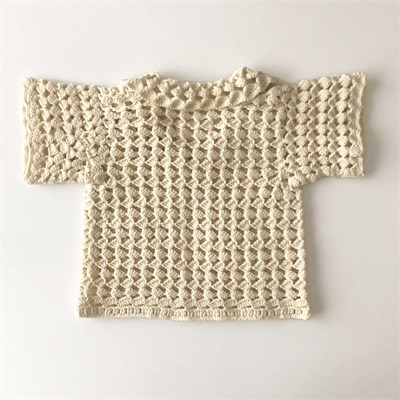 Cyrus Crochet Vest, Natural