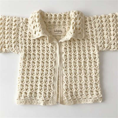Cyrus Crochet Vest, Natural