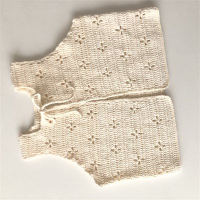 Dahlia Crochet Vest, Natural